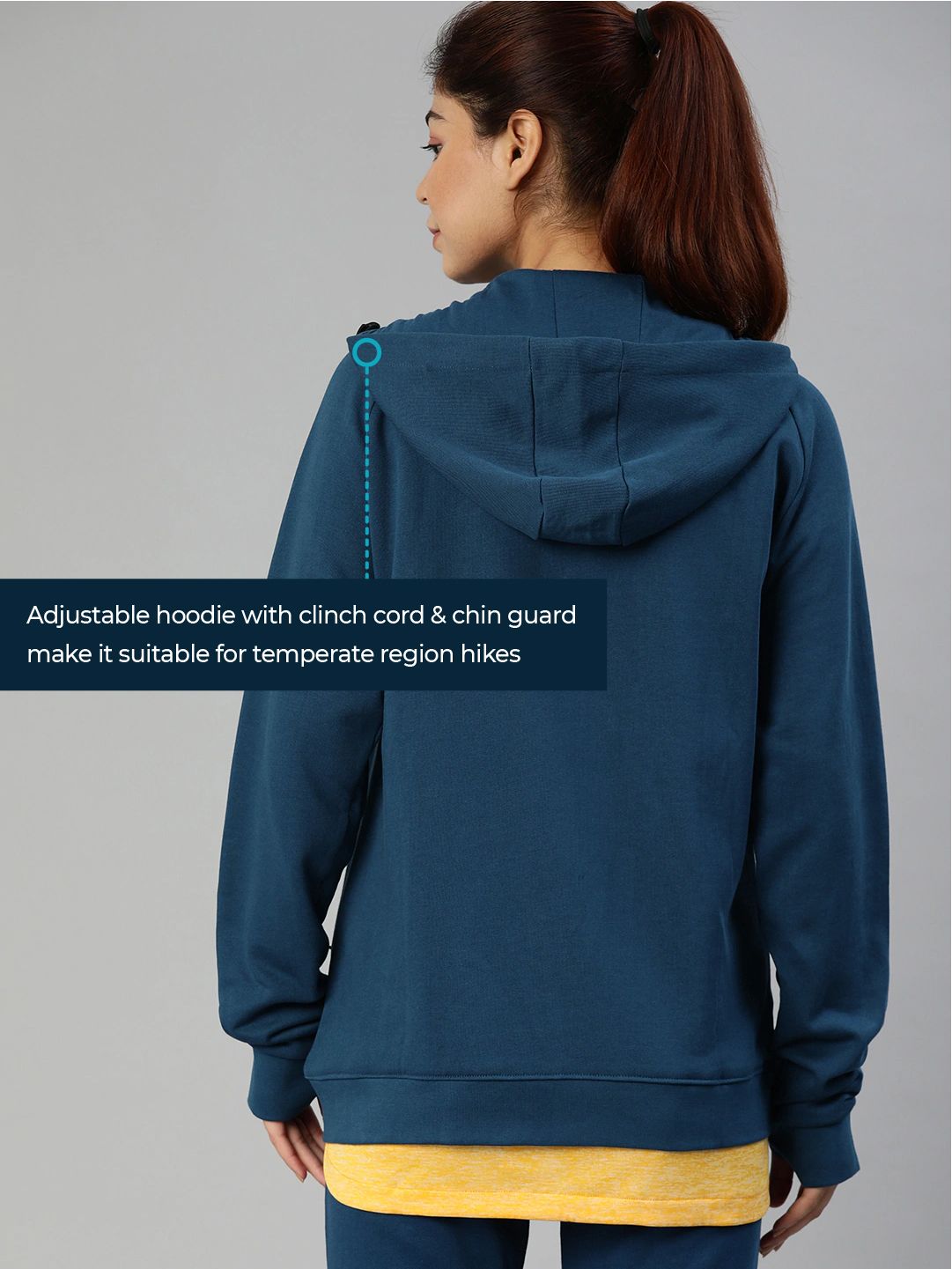 Rimo Navy Organic Cotton Sweatshirt | Women